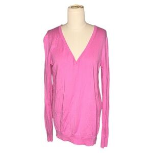 J. Crew V-Neck Pink Sweater